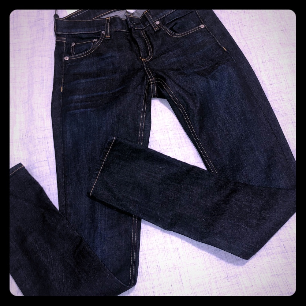 Dark blue jeans